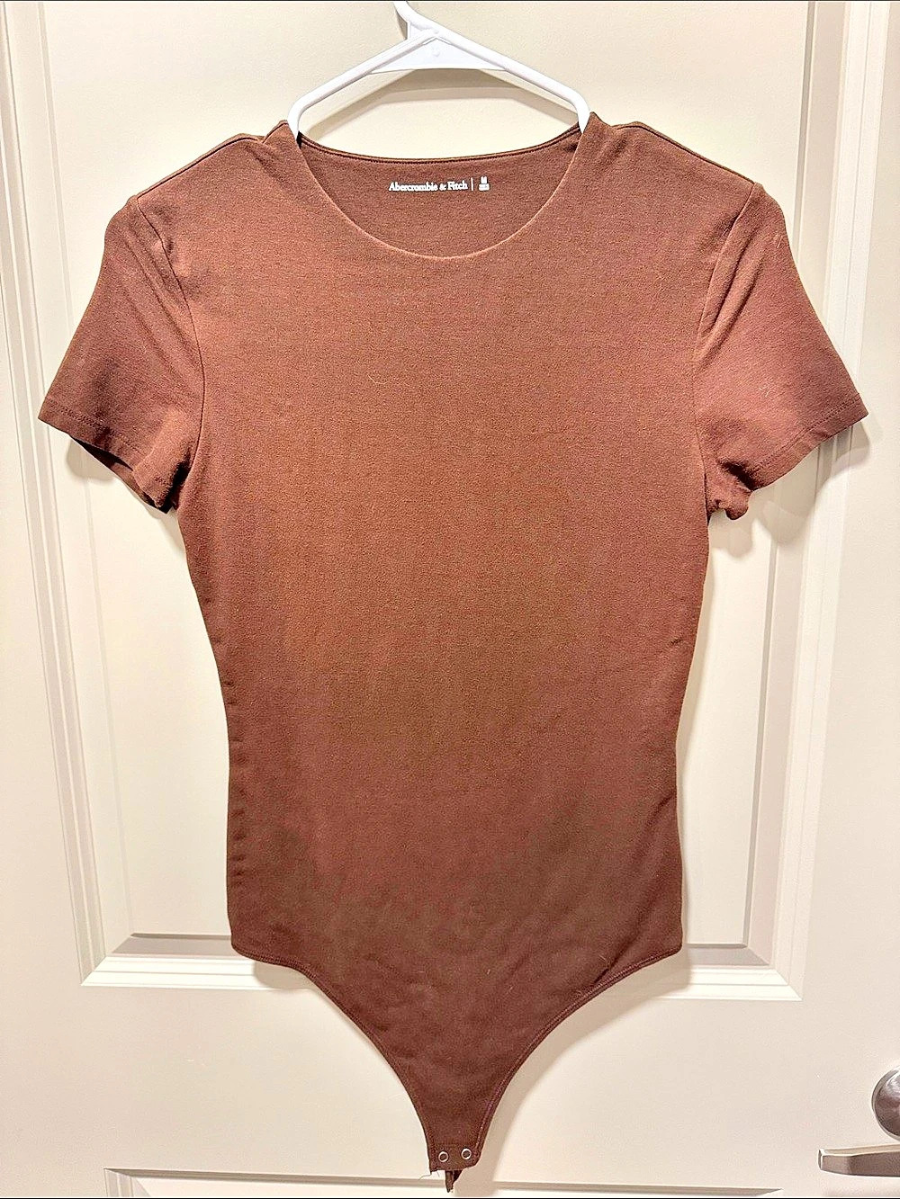 Short-Sleeve Cotton Seamless Fabric Crew Bodysuit